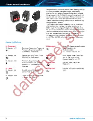 CA1-B0-34-615-121-D datasheet  